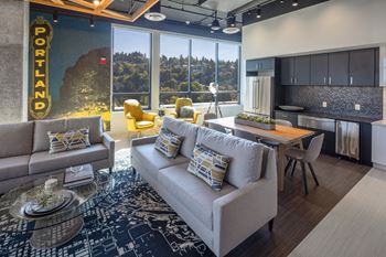 Clubroom with community kitchen